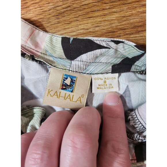 Kahala pants size 8 Tropical Hawaiian print Rayon - Picture 4 of 5